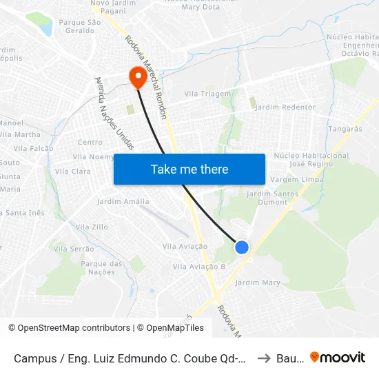 Campus / Eng. Luiz Edmundo C. Coube Qd-08 Par to Bauru map