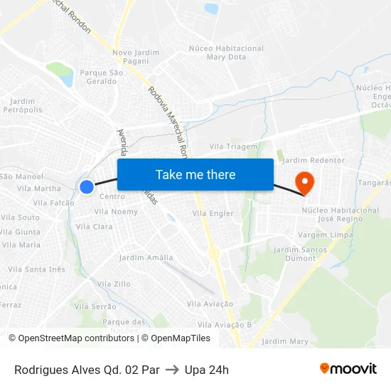Rodrigues Alves Qd. 02 Par to Upa 24h map