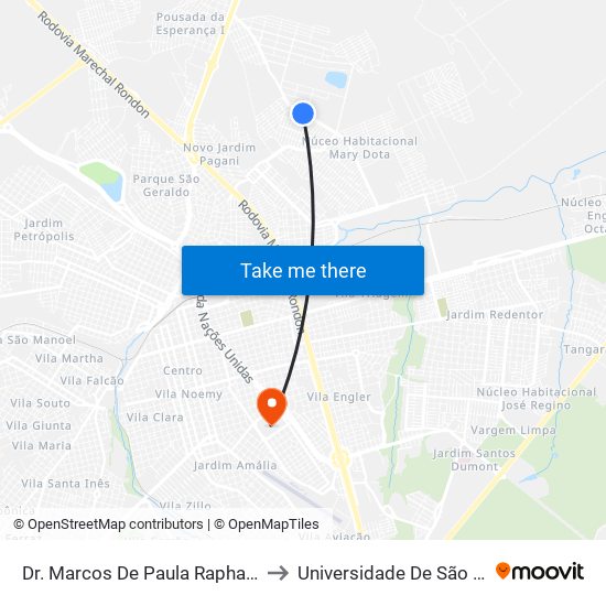 Dr. Marcos De Paula Raphael Qd-30 Impar to Universidade De São Paulo — Usp map