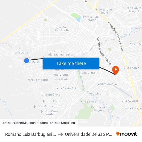 Romano Luiz Barbugiani Qd-08 Par to Universidade De São Paulo — Usp map