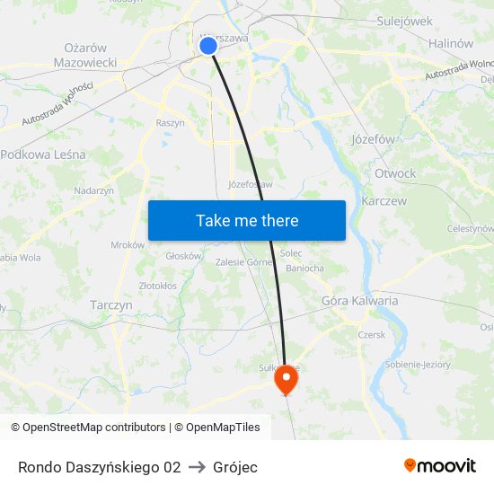 Rondo Daszyńskiego 02 to Grójec map