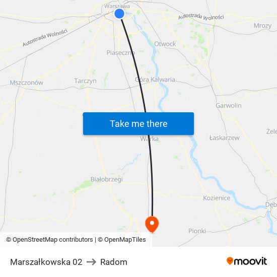 Marszałkowska 02 to Radom map