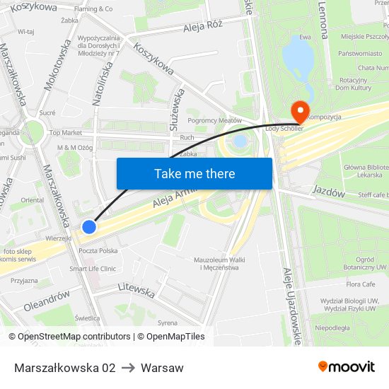 Marszałkowska 02 to Warsaw map