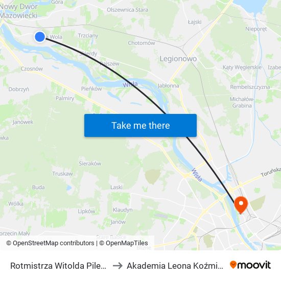 Rotmistrza Witolda Pileckiego I to Akademia Leona Koźmińskiego map