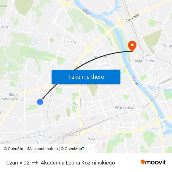 Czumy 02 to Akademia Leona Koźmińskiego map