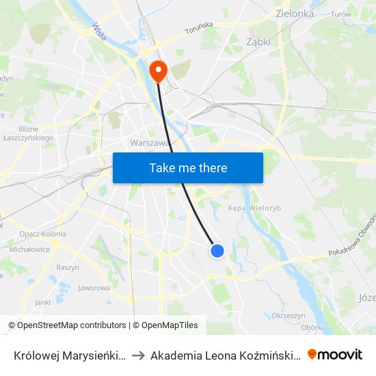 Królowej Marysieńki to Akademia Leona Koźmińskiego map