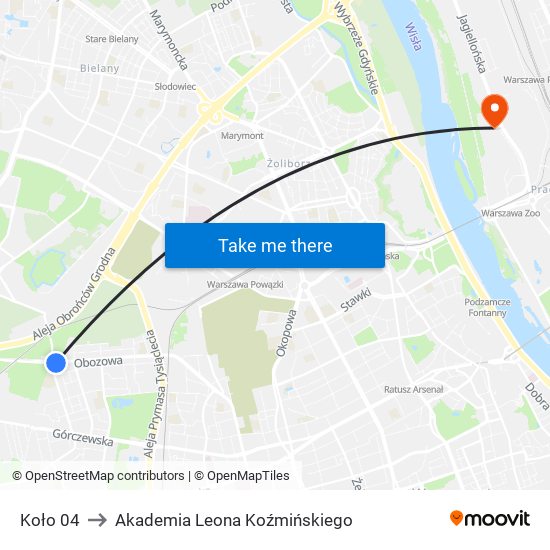 Koło to Akademia Leona Koźmińskiego map