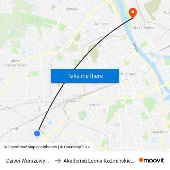 Dzieci Warszawy to Akademia Leona Koźmińskiego map