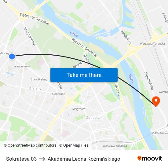 Sokratesa to Akademia Leona Koźmińskiego map