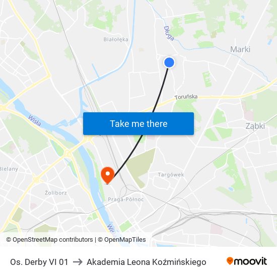 Os. Derby VI 01 to Akademia Leona Koźmińskiego map