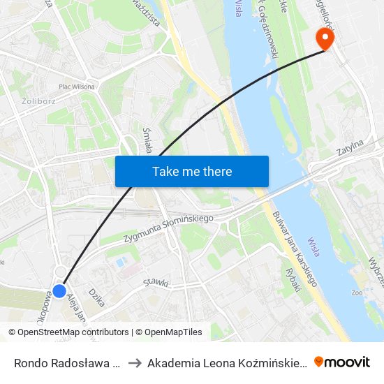 Rondo „Radosława” to Akademia Leona Koźmińskiego map