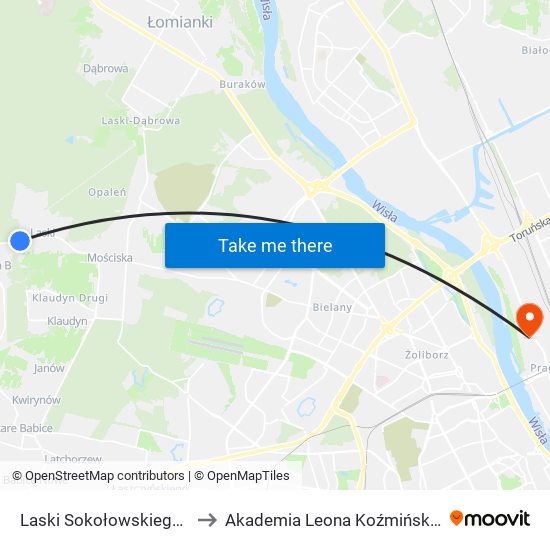 Laski Sokołowskiego to Akademia Leona Koźmińskiego map