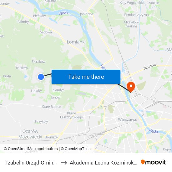 Izabelin Urząd Gminy to Akademia Leona Koźmińskiego map