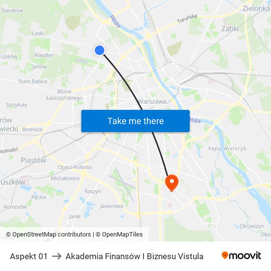 Aspekt 01 to Akademia Finansów I Biznesu Vistula map