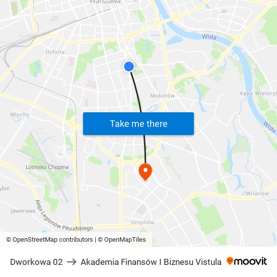 Dworkowa 02 to Akademia Finansów I Biznesu Vistula map