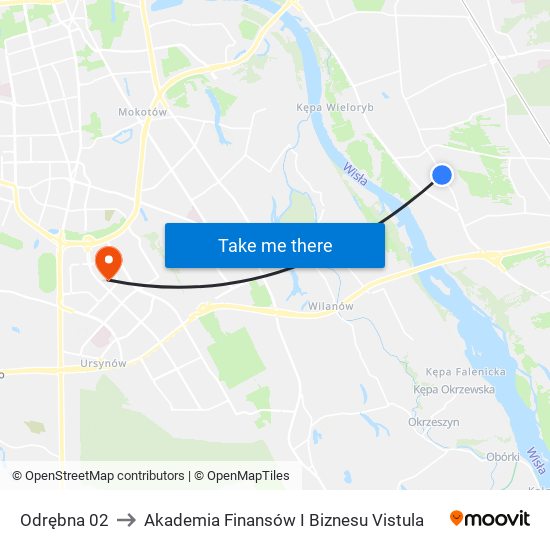 Odrębna to Akademia Finansów I Biznesu Vistula map