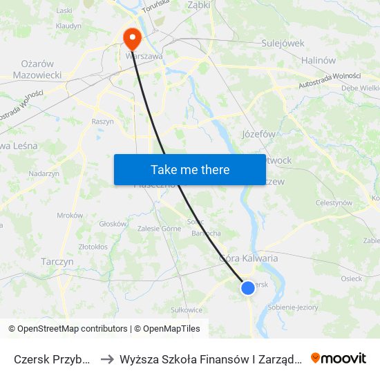Czersk Przyborowie 01 to Wyższa Szkoła Finansów I Zarządzania W Warszawie map