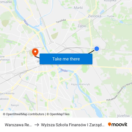 Warszawa Rembertów to Wyższa Szkoła Finansów I Zarządzania W Warszawie map