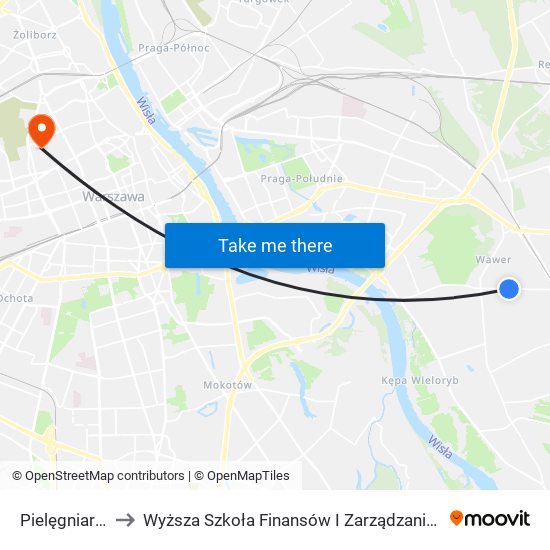 Pielęgniarek 01 to Wyższa Szkoła Finansów I Zarządzania W Warszawie map