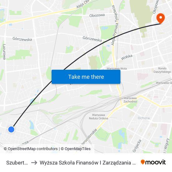 Szuberta 02 to Wyższa Szkoła Finansów I Zarządzania W Warszawie map