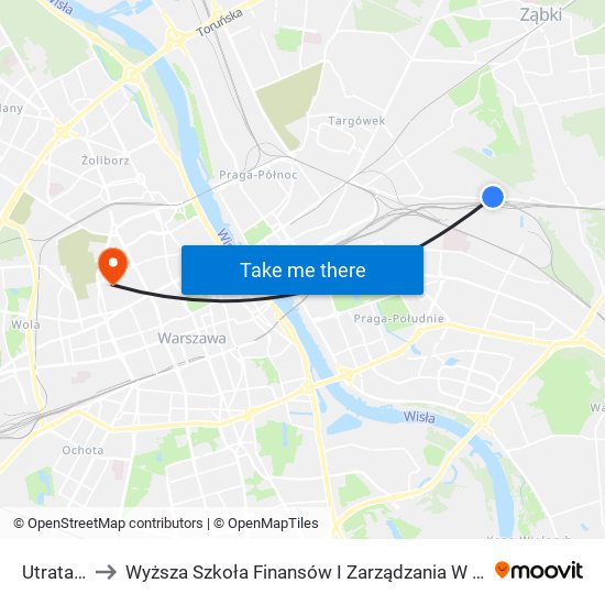 Utrata 01 to Wyższa Szkoła Finansów I Zarządzania W Warszawie map