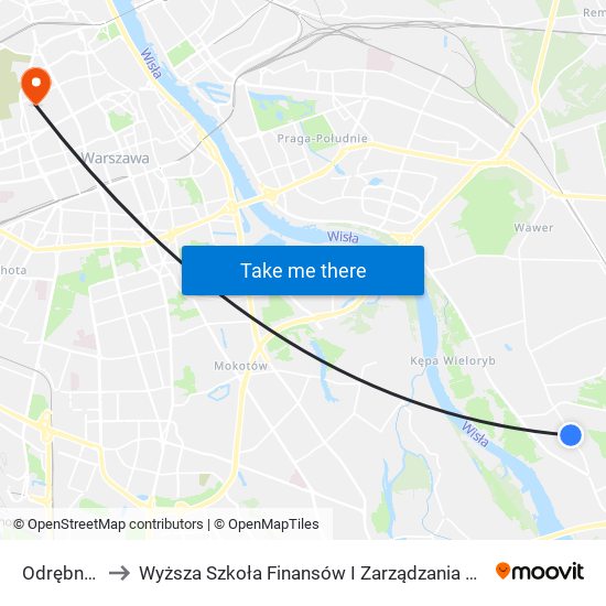 Odrębna to Wyższa Szkoła Finansów I Zarządzania W Warszawie map