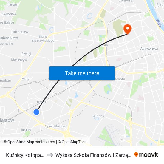 Kuźnicy Kołłątajowskiej 01 to Wyższa Szkoła Finansów I Zarządzania W Warszawie map