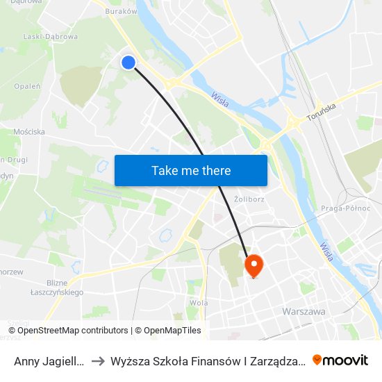 Anny Jagiellonki 01 to Wyższa Szkoła Finansów I Zarządzania W Warszawie map