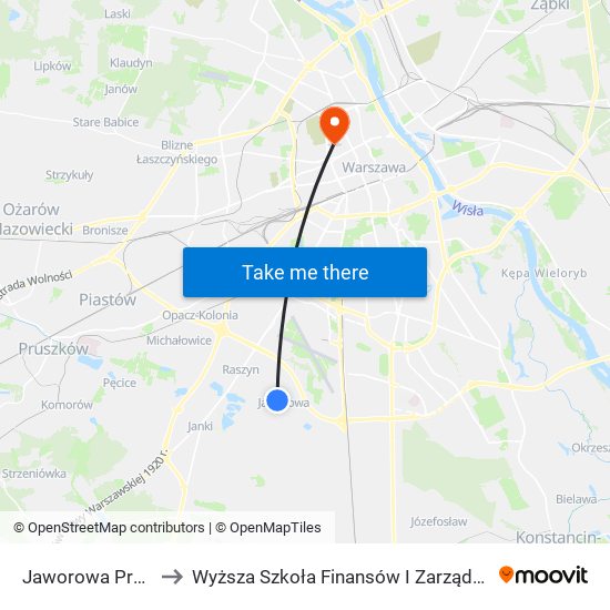 Jaworowa Promyka to Wyższa Szkoła Finansów I Zarządzania W Warszawie map