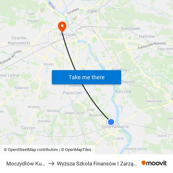 Moczydłów Ku Słońcu 01 to Wyższa Szkoła Finansów I Zarządzania W Warszawie map