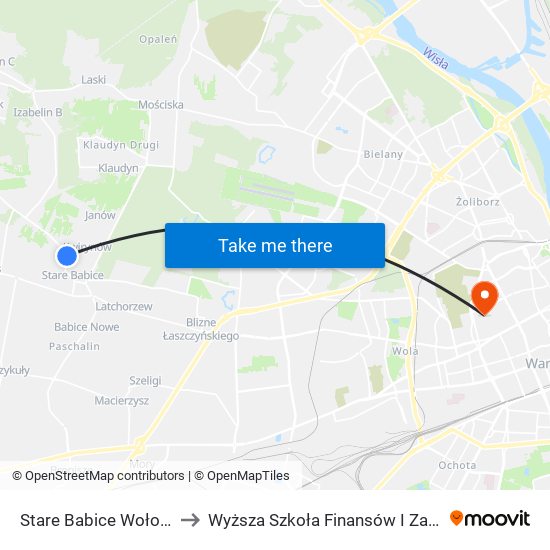 Stare Babice Wołodyjowskiego 02 to Wyższa Szkoła Finansów I Zarządzania W Warszawie map