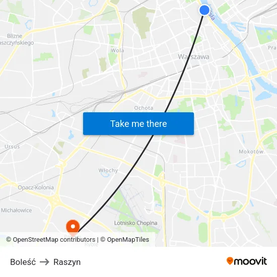 Boleść to Raszyn map