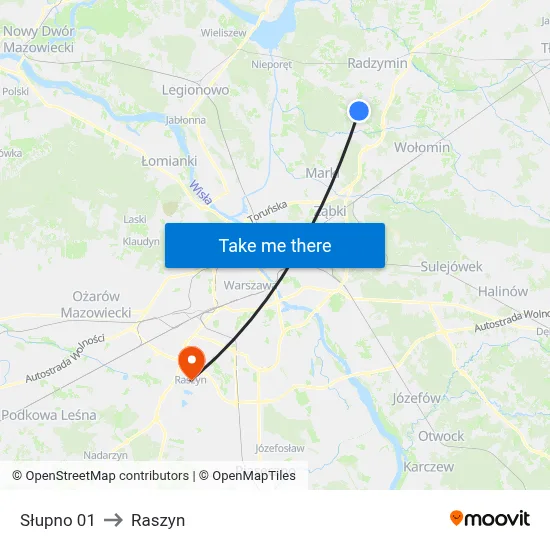 Słupno 01 to Raszyn map