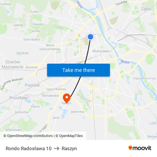 Rondo „Radosława” to Raszyn map