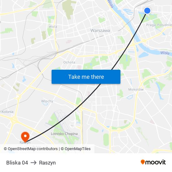 Bliska 04 to Raszyn map