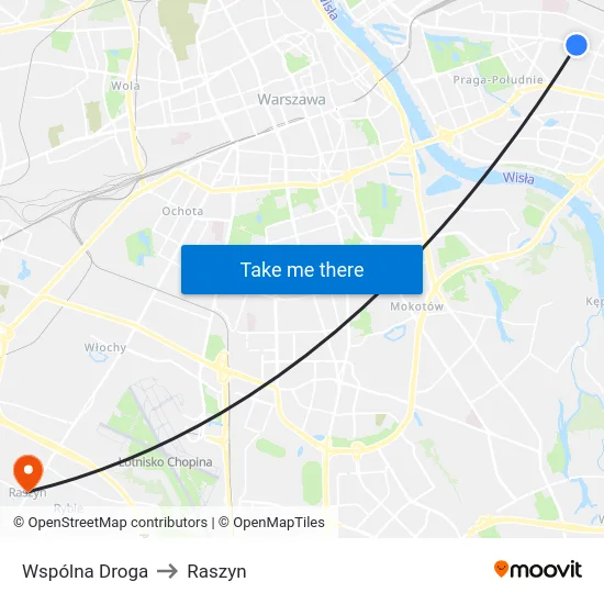 Wspólna Droga to Raszyn map