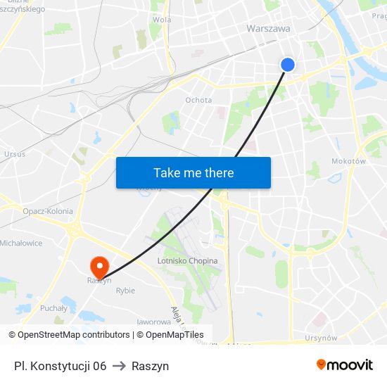 Pl. Konstytucji 06 to Raszyn map