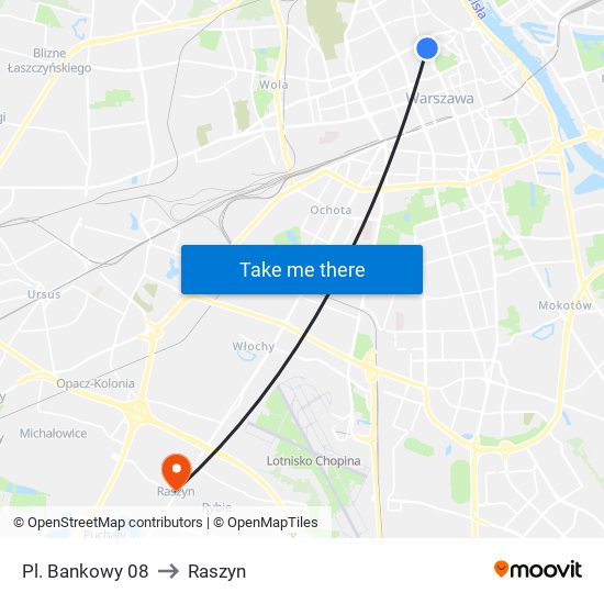 Pl. Bankowy 08 to Raszyn map