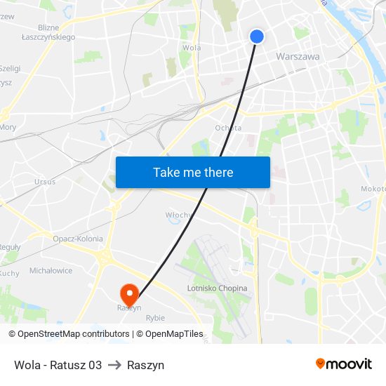 Wola - Ratusz 03 to Raszyn map