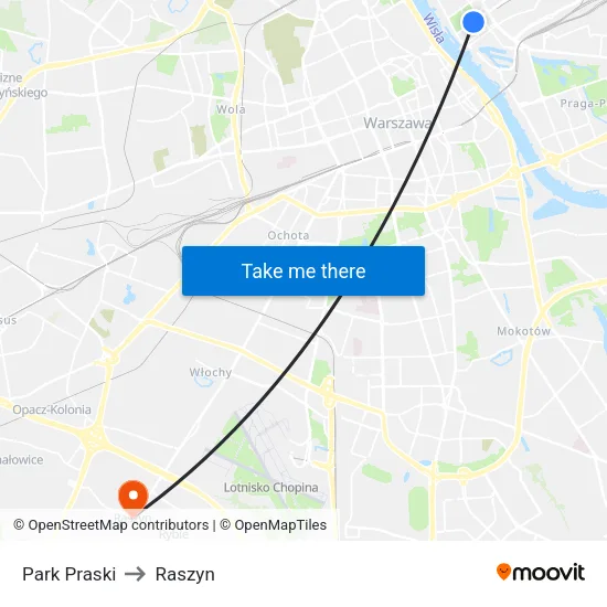 Park Praski to Raszyn map