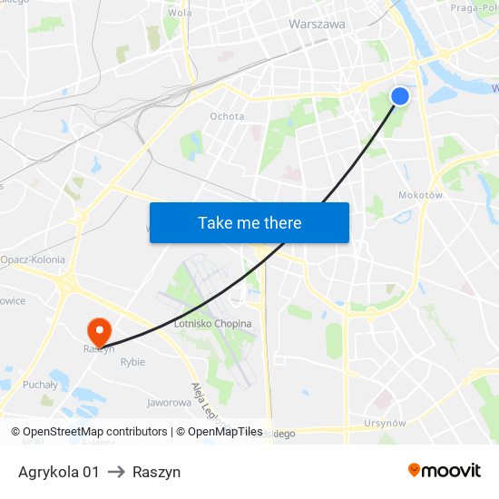 Agrykola 01 to Raszyn map