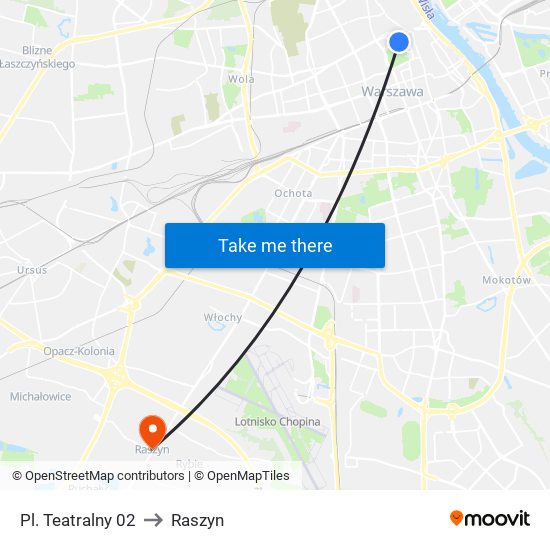 Pl. Teatralny 02 to Raszyn map