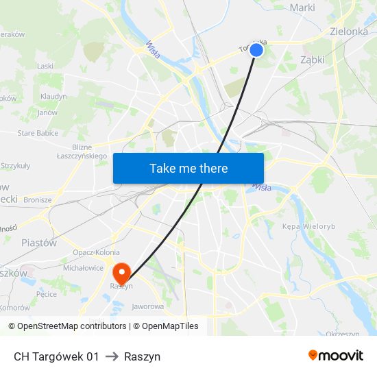 CH Targówek 01 to Raszyn map