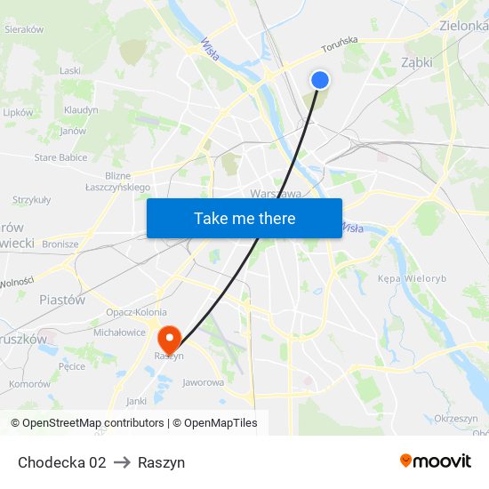 Chodecka 02 to Raszyn map