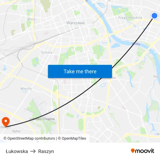 Łukowska to Raszyn map