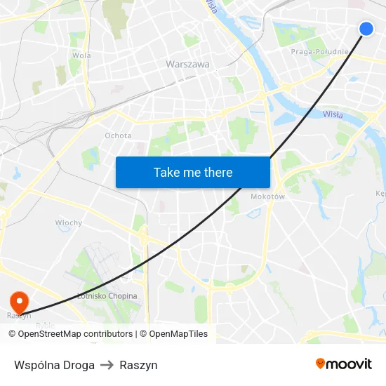 Wspólna Droga to Raszyn map