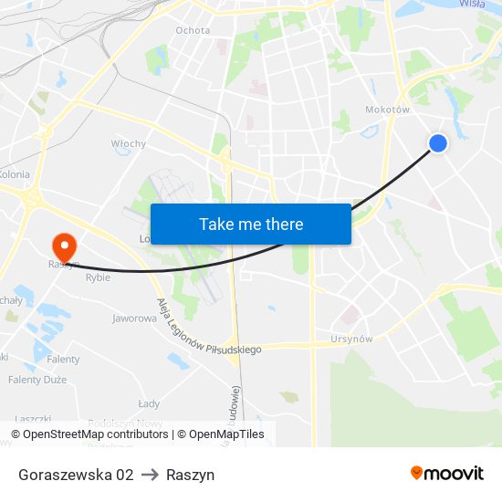 Goraszewska 02 to Raszyn map