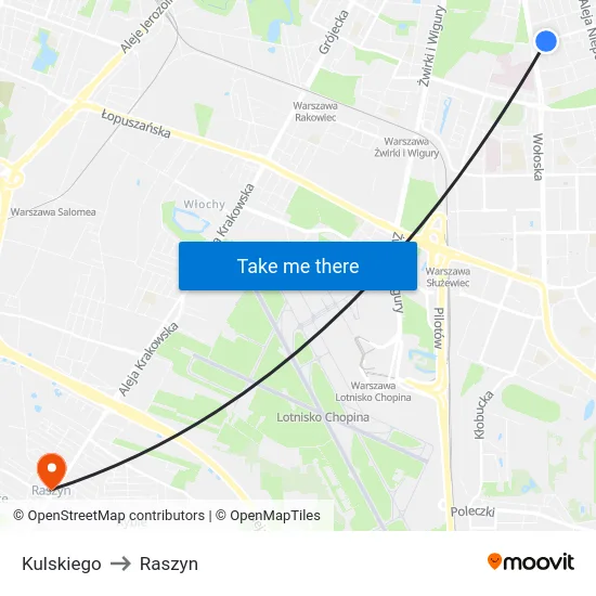 Kulskiego to Raszyn map