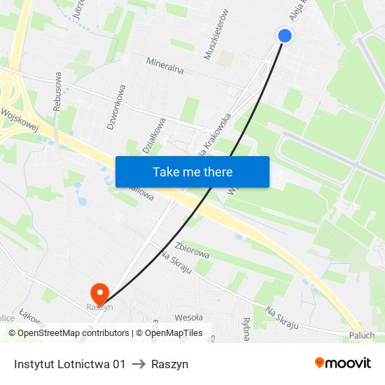 Instytut Lotnictwa 01 to Raszyn map
