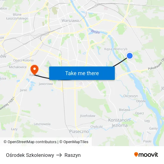 Ośrodek Szkoleniowy to Raszyn map